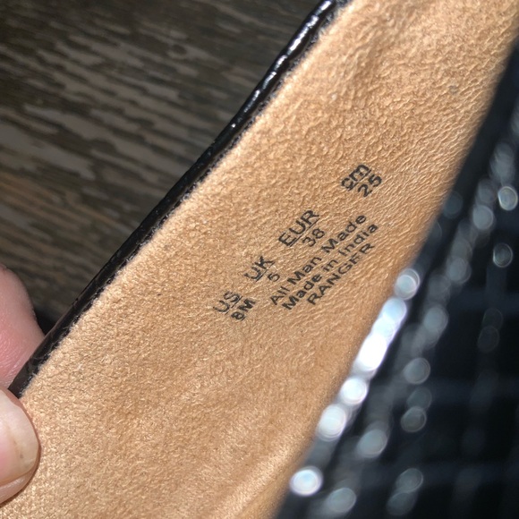 Naturalizer Womens Ranger Slip On Moccasins Loafers Black Snakeskin Size 8 - Picture 10 of 11